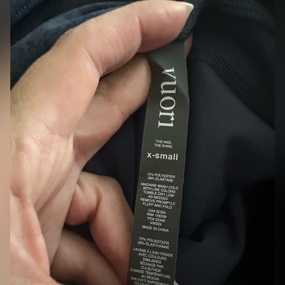 Vuori Pace High Rise Legging! Ocean Texture Blue! EUC - Picture 8 of 8